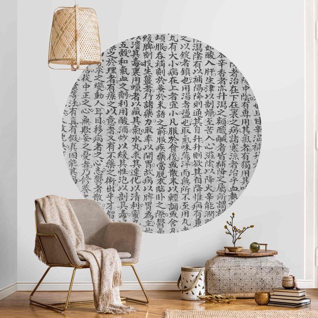 Decoración de cocinas Chinese Characters Black And White