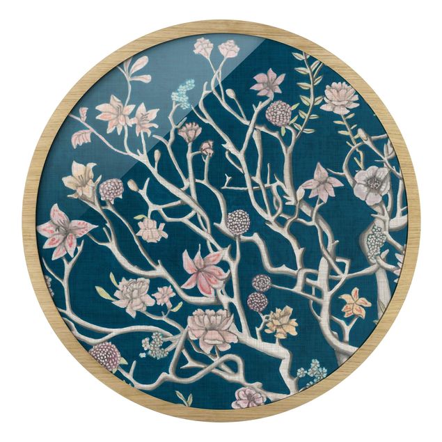 Cuadros modernos Chinoiserie Flowers At Night I