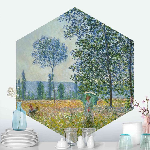 Cuadro del Impresionismo Claude Monet - Fields In Spring