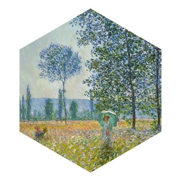 Papeles pintados modernos Claude Monet - Fields In Spring