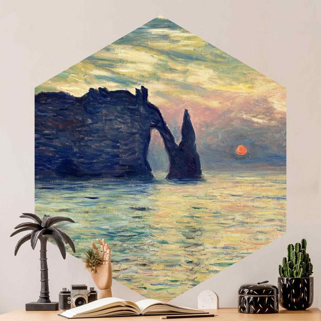 Cuadro del Impresionismo Claude Monet - Rock Sunset