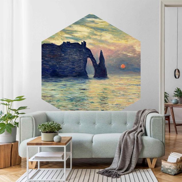 Cuadros famosos Claude Monet - Rock Sunset