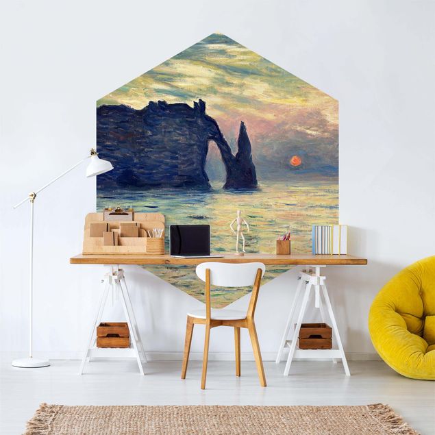 Estilos artísticos Claude Monet - Rock Sunset