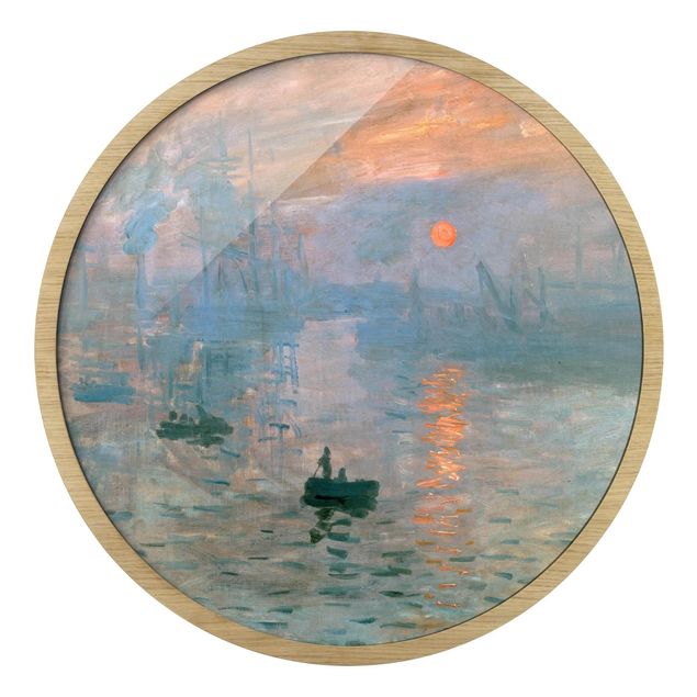 Cuadros redondos modernos Claude Monet - Impression
