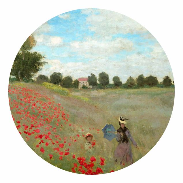 Cuadros famosos Claude Monet - Poppy Field Near Argenteuil