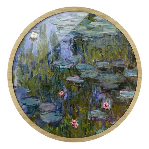 Cuadros redondos modernos Claude Monet - Water Lilies (Nympheas)