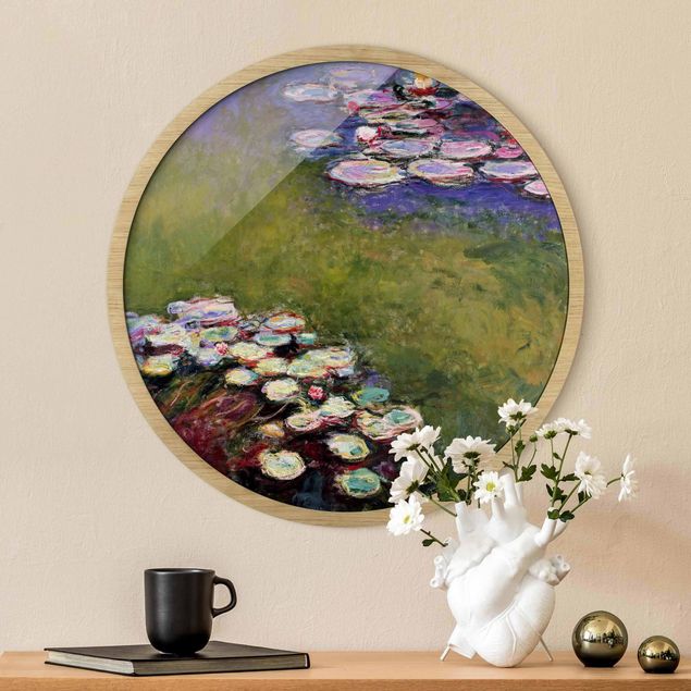 Pósters enmarcados de cuadros famosos Claude Monet - Water Lilies