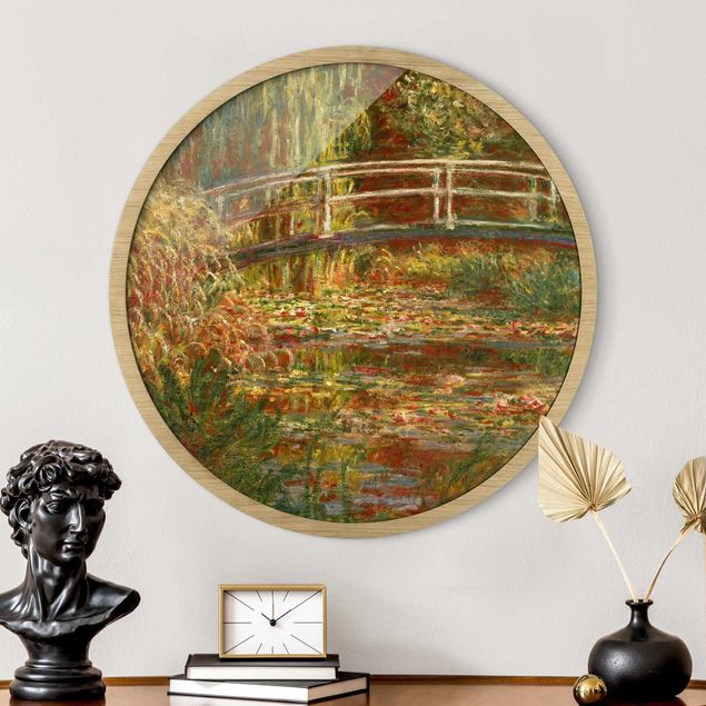 Cuadro del Impresionismo Claude Monet - Waterlily Pond And Japanese Bridge (Harmony In Pink)