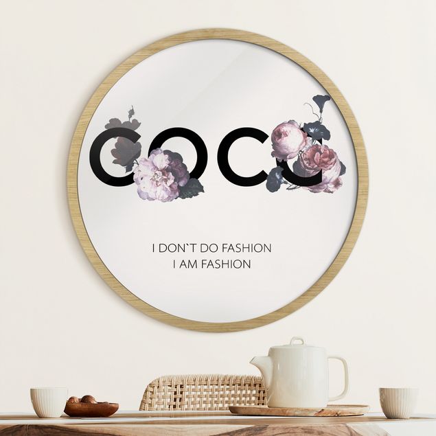 Pósters enmarcados flores COCO - I don´t do fashion Rosen