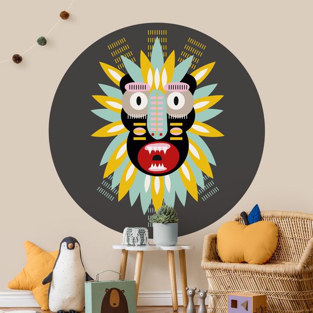 Decoración habitación infantil Collage Ethnic Mask - King Kong