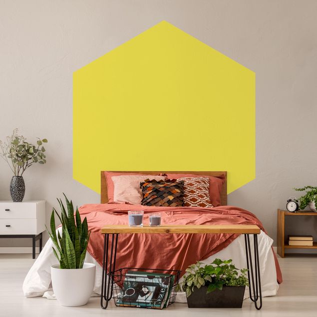 Papel pintado salón moderno Colour Lemon Yellow