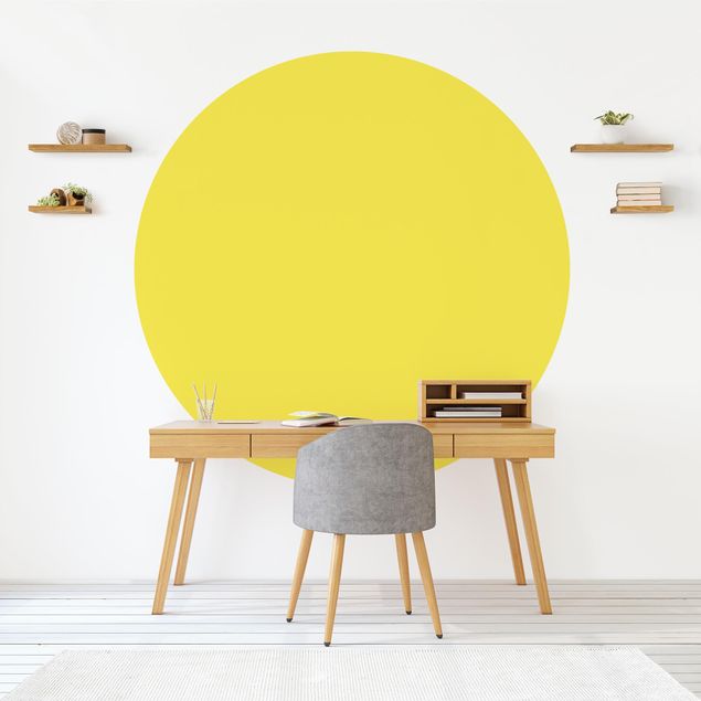 Papel pintado liso Colour Lemon Yellow