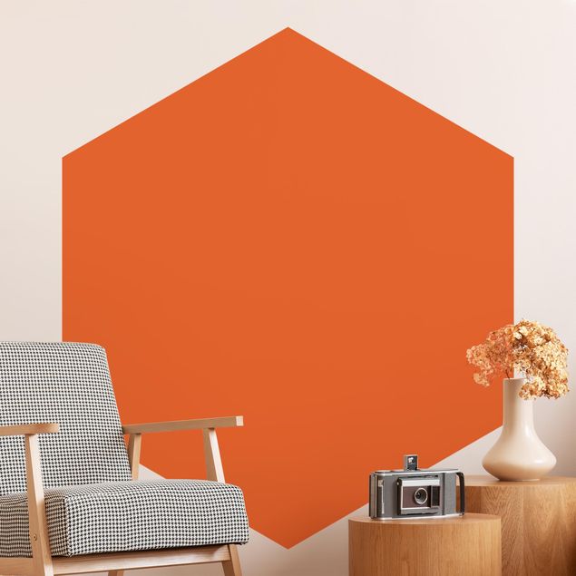 Papel liso para paredes Colour Orange