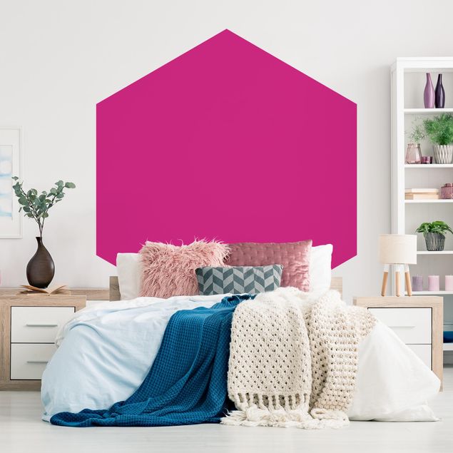 Papel pintado hexagonal Colour Pink