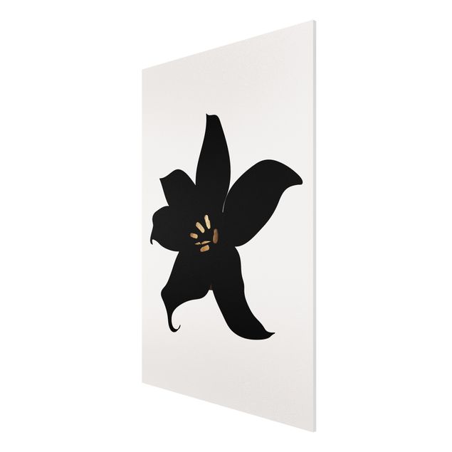 Cuadros de peces Graphical Plant World - Orchid Black And Gold