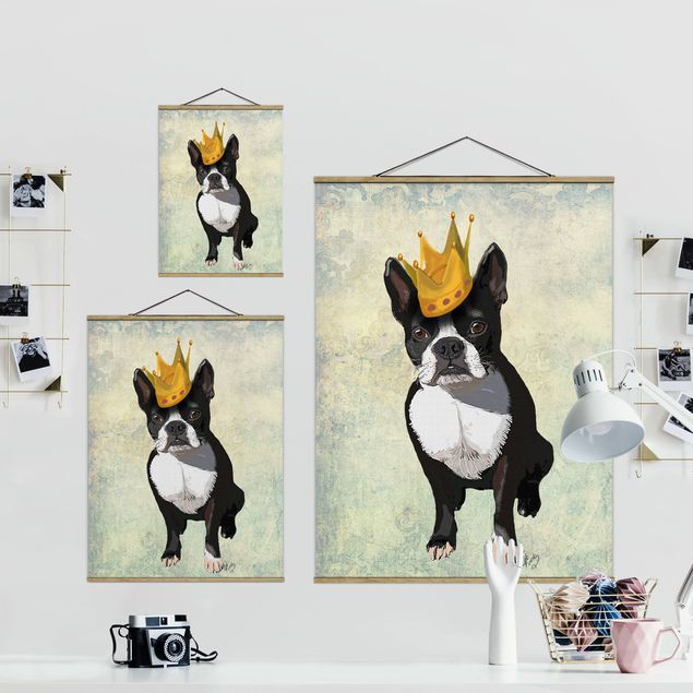 Cuadro negro Animal Portrait - Terrier King