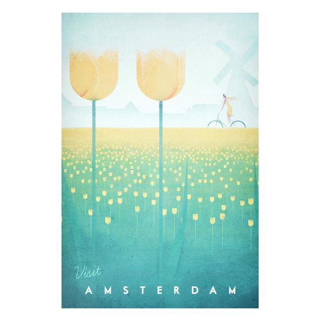 Tableros magnéticos flores Travel Poster - Amsterdam