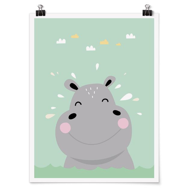 Cuadros modernos The Happiest Hippo