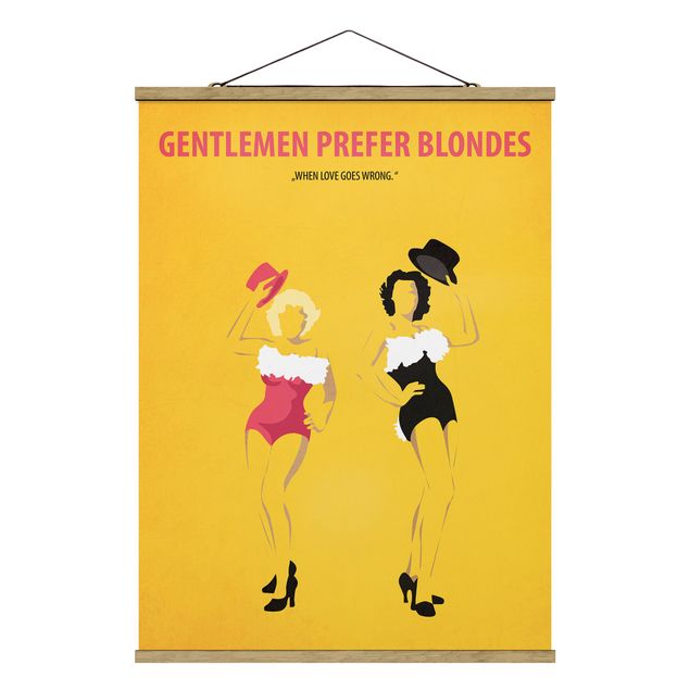 Cuadros decorativos modernos Film Poster Gentlemen Prefer Blondes