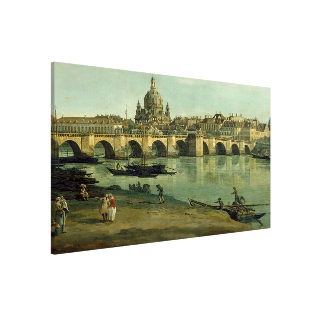 Cuadros expresionistas Bernardo Bellotto - View of Dresden from the Right Bank of the Elbe with Augustus Bridge