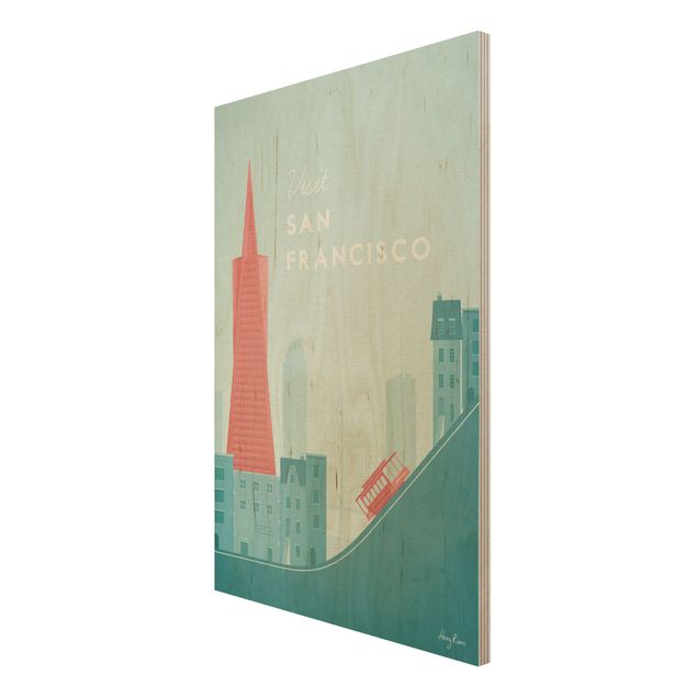 Cuadros Henry Rivers Travel Poster - San Francisco