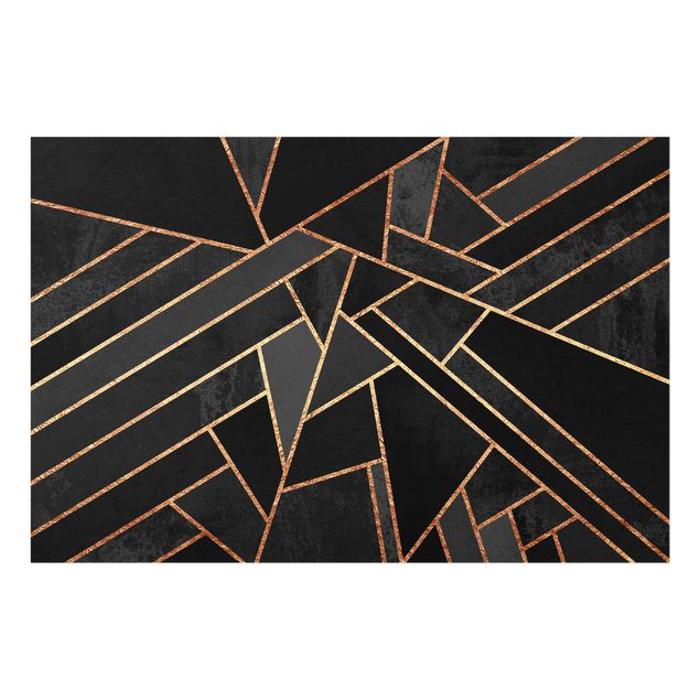 panel-antisalpicaduras-cocina Black Triangles Gold
