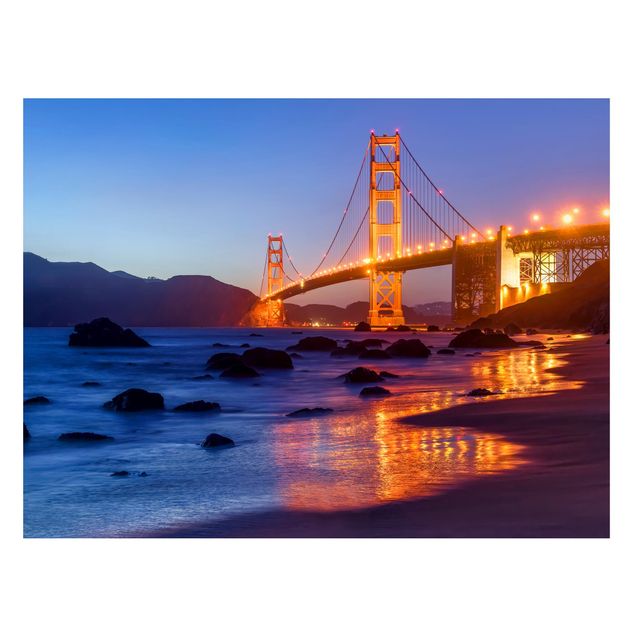 Cuadros ciudades Golden Gate Bridge At Dusk