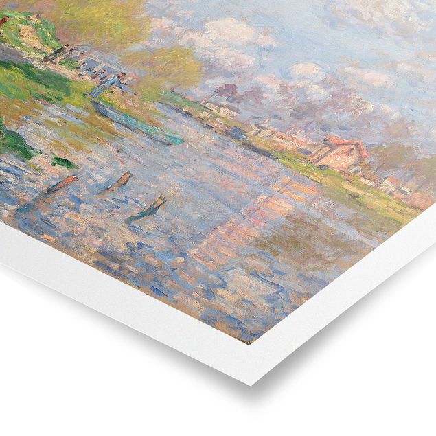 Cuadros de paisajes naturales  Claude Monet - Spring On The Seine