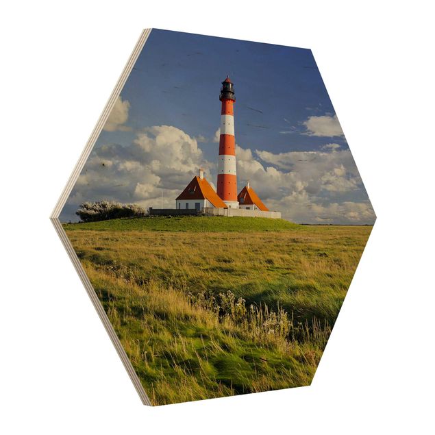 Cuadros de madera playas Lighthouse In Schleswig-Holstein