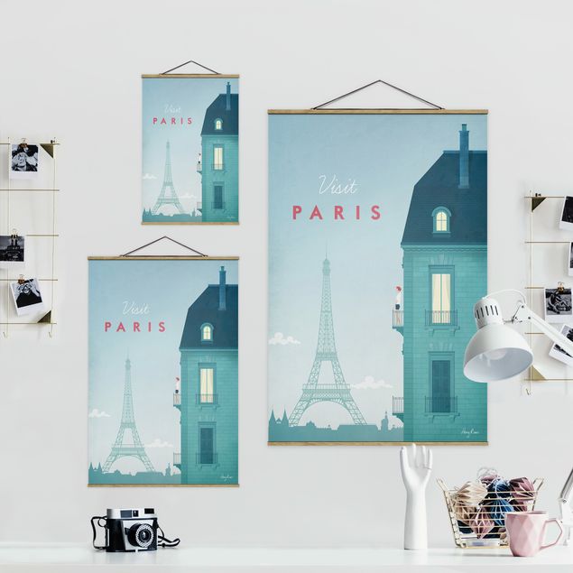 Cuadros en tonos azules Travel Poster - Paris