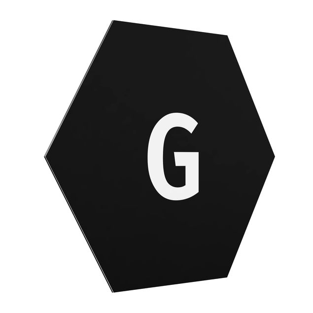 Cuadros modernos y elegantes Letter Black G