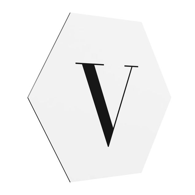 Cuadros decorativos modernos Letter Serif White V