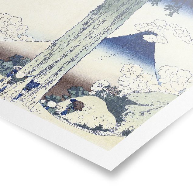 Cuadros paisajes Katsushika Hokusai - Mishima Pass In Kai Province