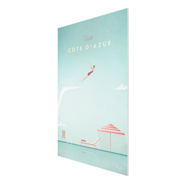 Cuadros playas Travel Poster - Côte D'Azur