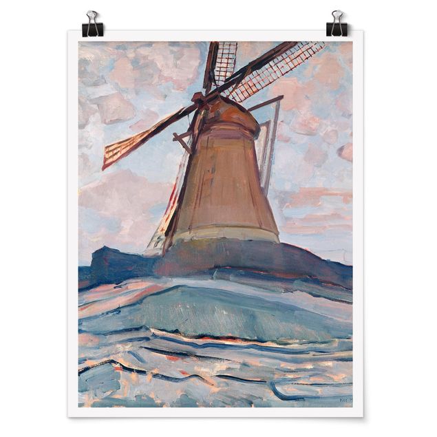 Estilos artísticos Piet Mondrian - Windmill