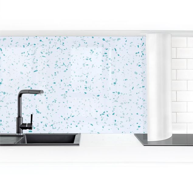 Küchenrückwand - Detailliertes Terrazzo Muster Genua II