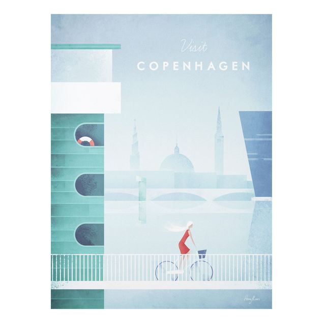 Cuadros arquitectura Travel Poster - Copenhagen