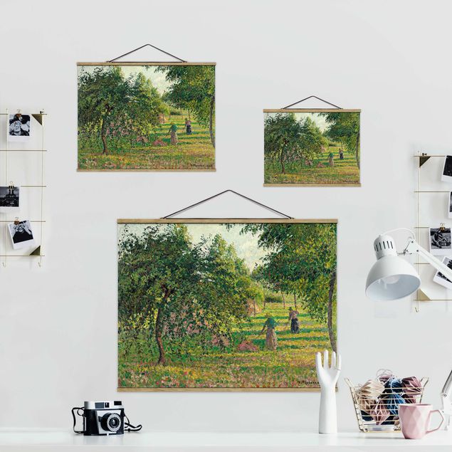 Reproducciones de cuadros Camille Pissarro - Apple Trees And Tedders, Eragny
