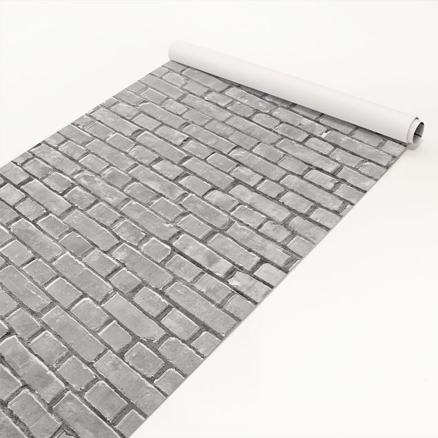 Láminas adhesivas patrones Brick Tiles Black