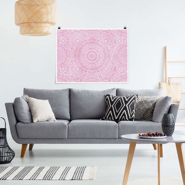 Cuadros famosos Pattern Mandala Light Pink
