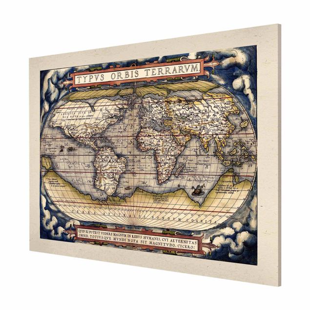 Cuadro de mapamundi Historic World Map Typus Orbis Terrarum