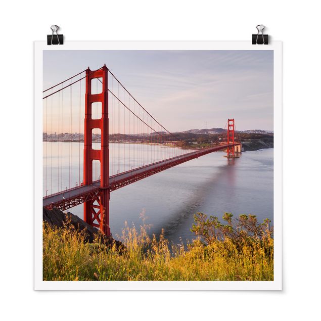 Póster frases Golden Gate Bridge In San Francisco