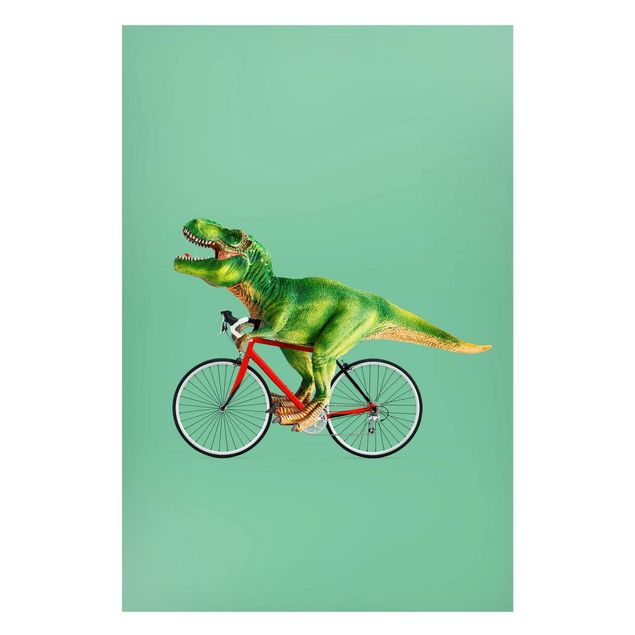 Decoración cocina Dinosaur With Bicycle