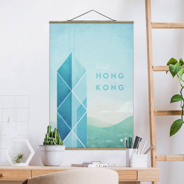 Cuadros asiaticos Travel Poster - Hong Kong