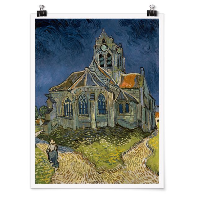Estilo artístico Post Impresionismo Vincent van Gogh - The Church at Auvers