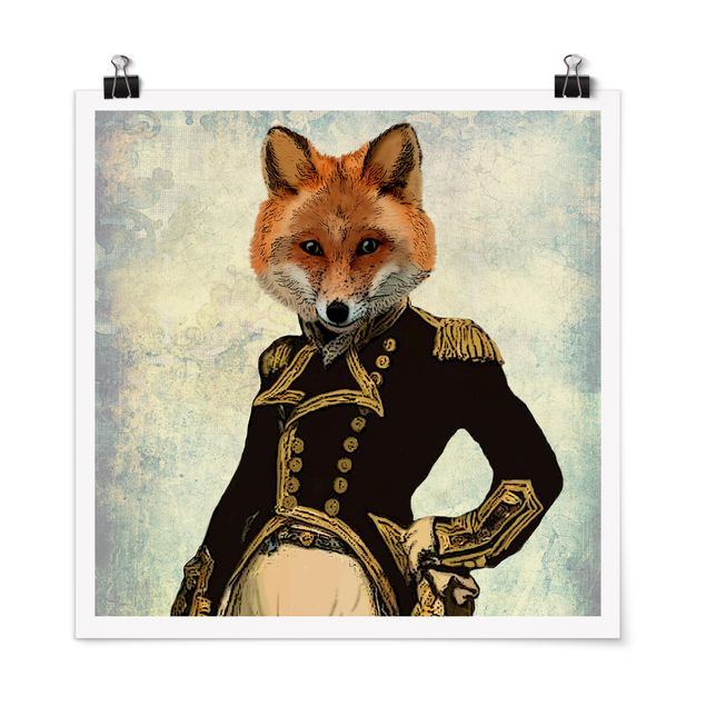 Póster animales Animal Portrait - Fox Admiral