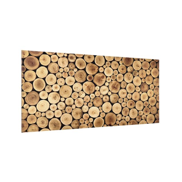Panel antisalpicaduras cocina efecto madera Homey Firewood