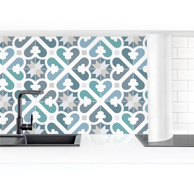 revestimiento pared cocina Geometrical Tiles - Water