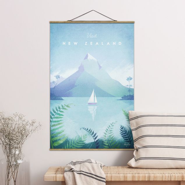 Cuadros de Australia Travel Poster - New Zealand