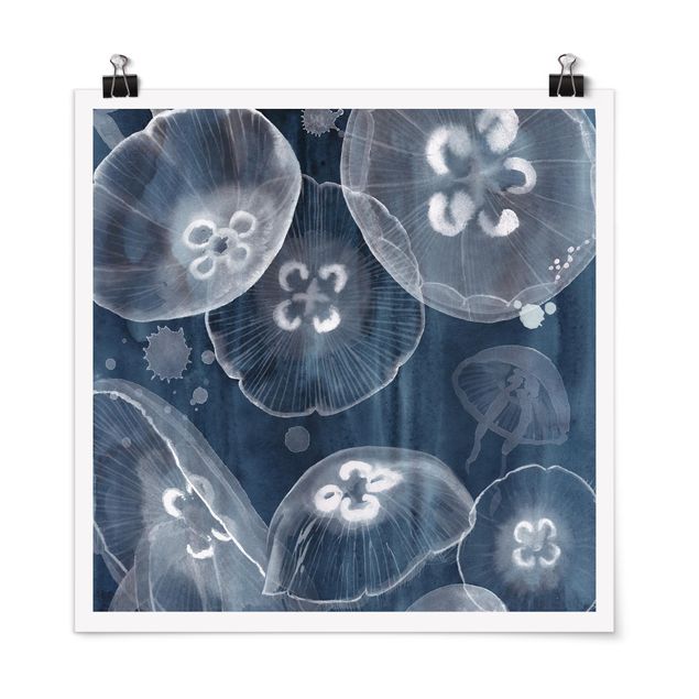 Cuadros decorativos modernos Moon Jellyfish II